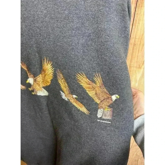 Vintage Eagle Crewneck TSF Sportswear Sweatshirt Men's Size XL - Picture 2 of 9